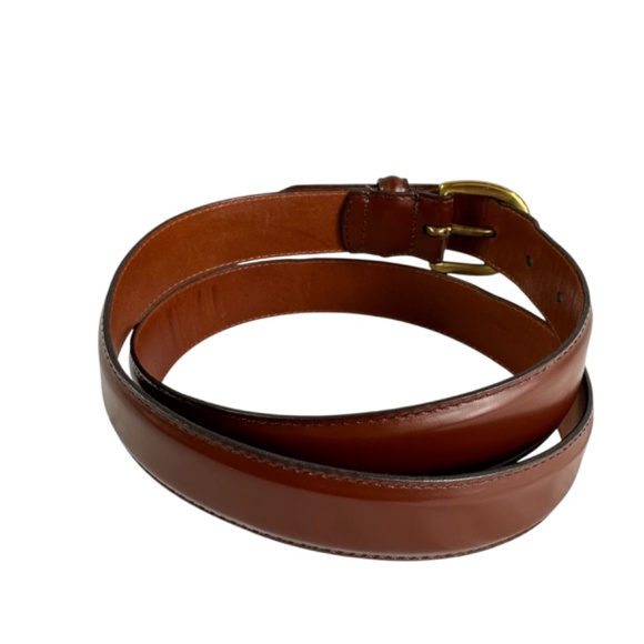 Vintage COACH 3921 Brown Polished Cowhide Leather Belt Size 34/85 Unisex Belt main image 7